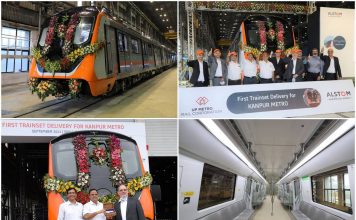 UP CM Yogi Adityanath Unveils First Make In India Prototype Metro Train For Kanpur, Agra