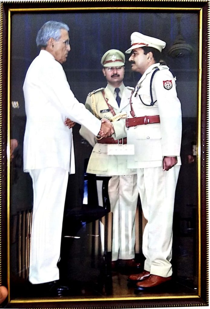 Police Medal for Gallantry by the President of India in 2012