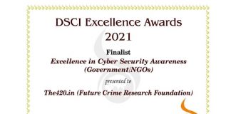 The420.in ने जमाई धाक, Future Crime Research Foundation ने DSCI Excellence Awards 2021 के शीर्ष तीन में बनाई जगह