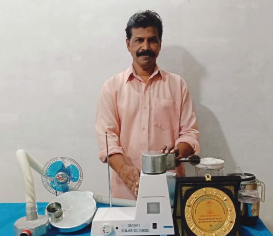 Kerala Man Innovates Smart Solar Mixie with 15 Unique Features
